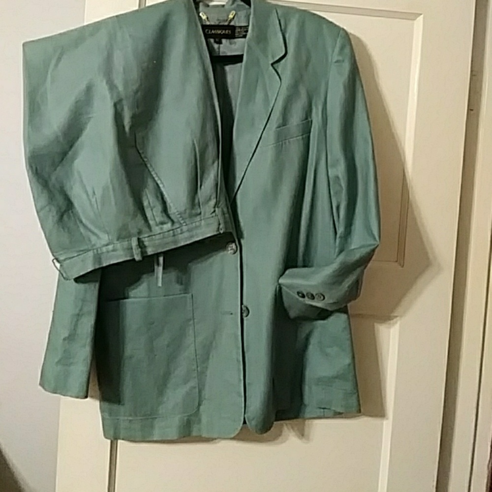 Blazer fully linen with pleated pants